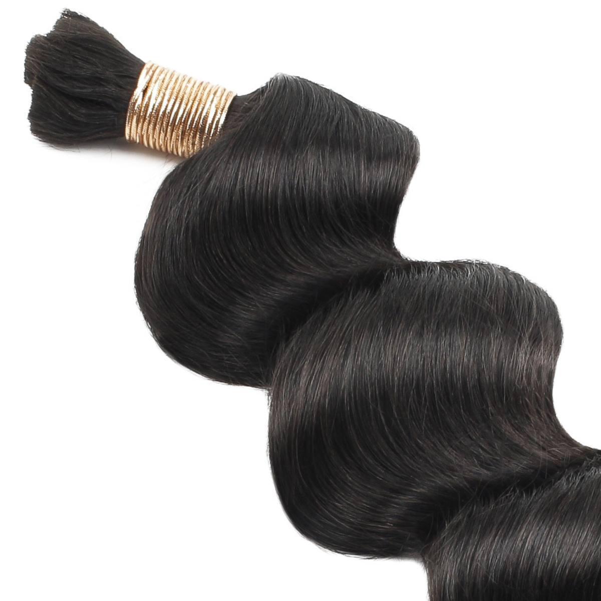 Natural 1B Loose Wave Bulk Braiding Hair