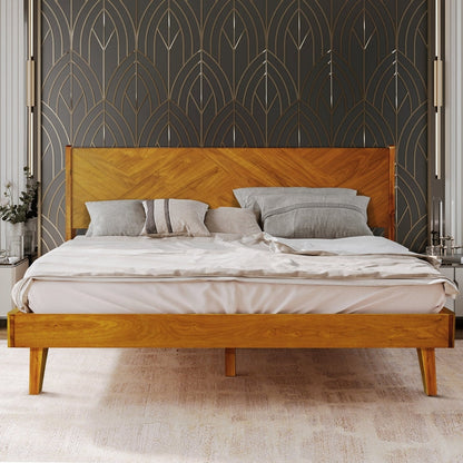 Gazelle Platform Bed Frame With Headboard