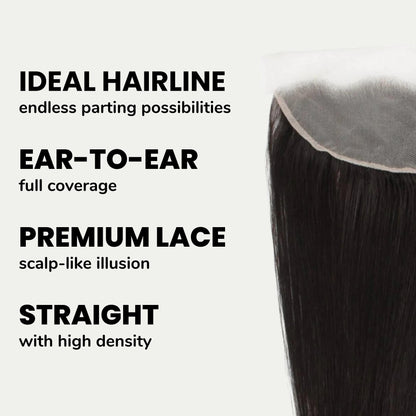Malaysian Straight 13x4 Transparent Lace Hair Frontal