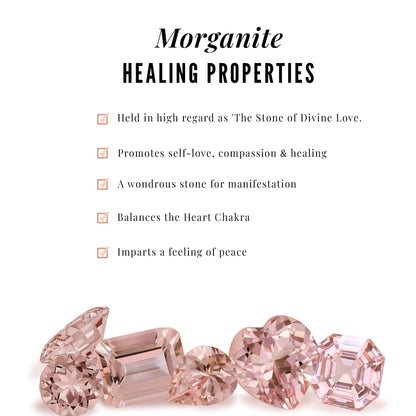 Vintage Inspired Morganite Engagement Ring with Diamonds