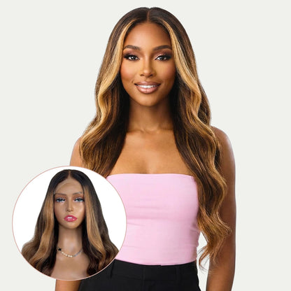 Professionally Colored Mystique Glueless 5x5 HD Lace Human Hair Closure Wig
