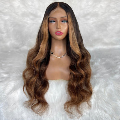 Professionally Colored Mystique Glueless 5x5 HD Lace Human Hair Closure Wig