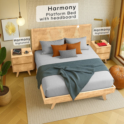 Harmony Solid Wood Nightstand