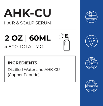 AHK-Cu Peptide, Hair Elixir 4800mg