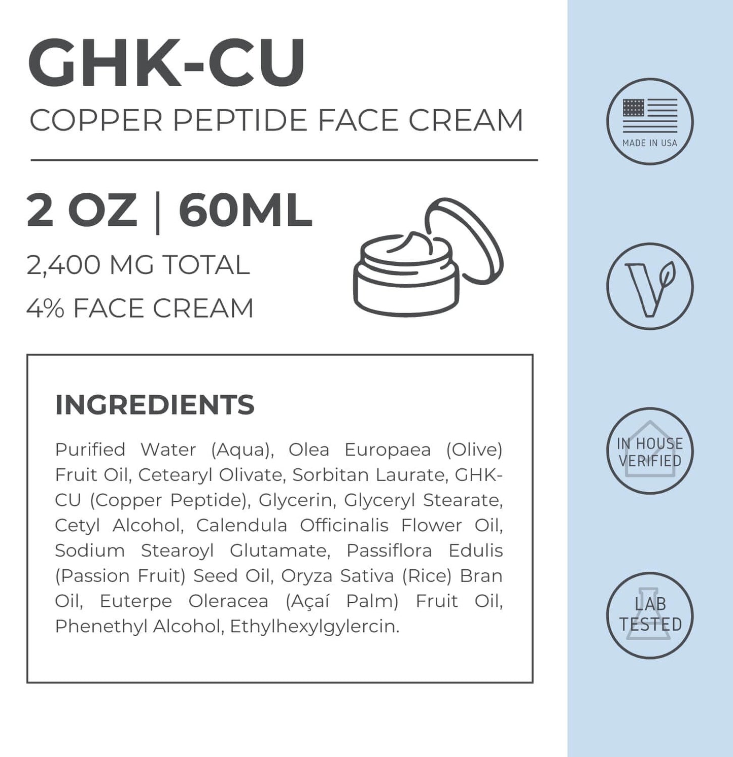 GHK-Cu Copper Peptide Repair Cream
