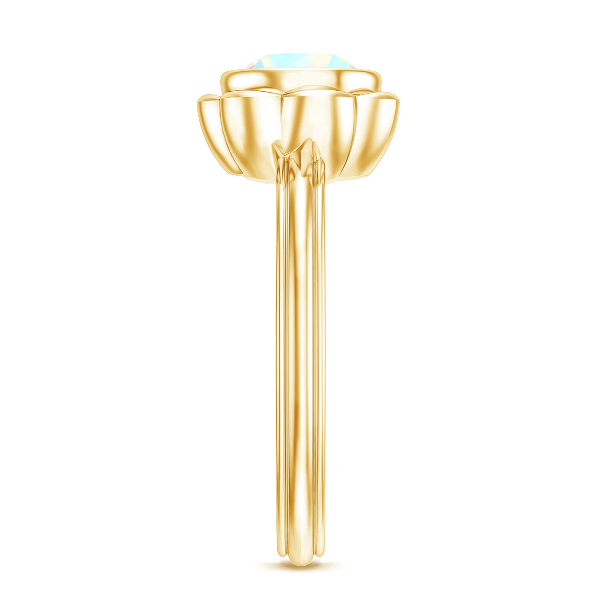 1.5 Carat Ethiopian Opal Engagement Ring for Women