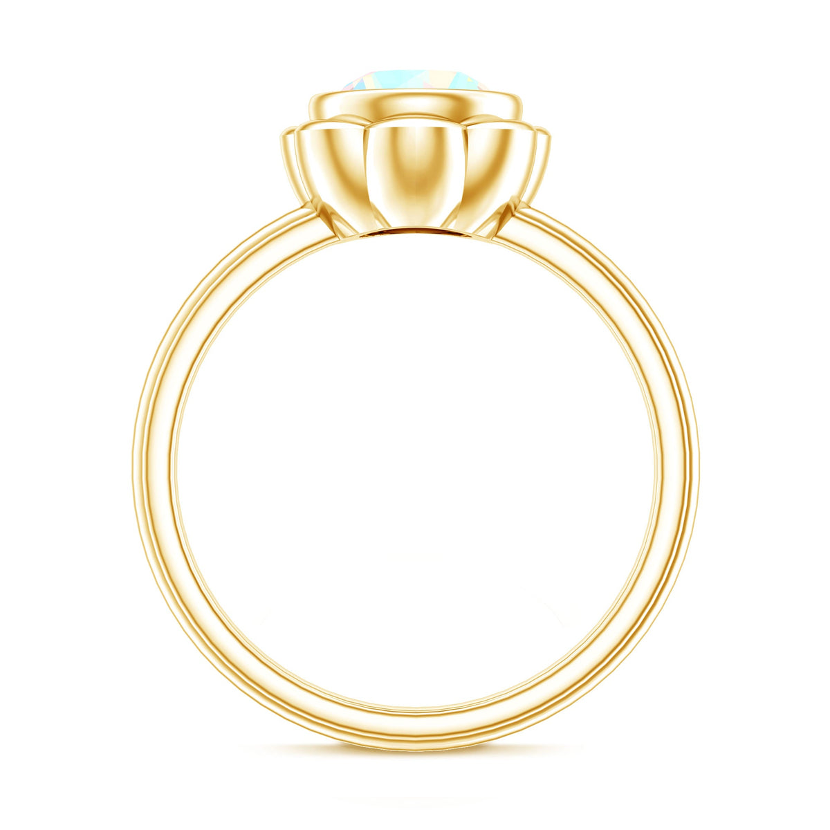 1.5 Carat Ethiopian Opal Engagement Ring for Women