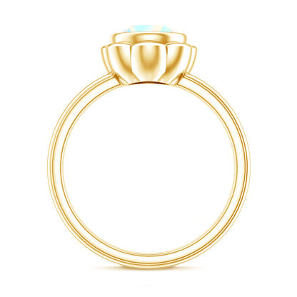 1.5 Carat Ethiopian Opal Engagement Ring for Women