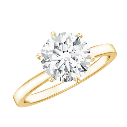 round diamond ring on white background