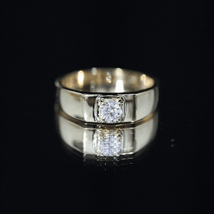 Diamond Engagement Ring for Men, EF-VS Brilliant