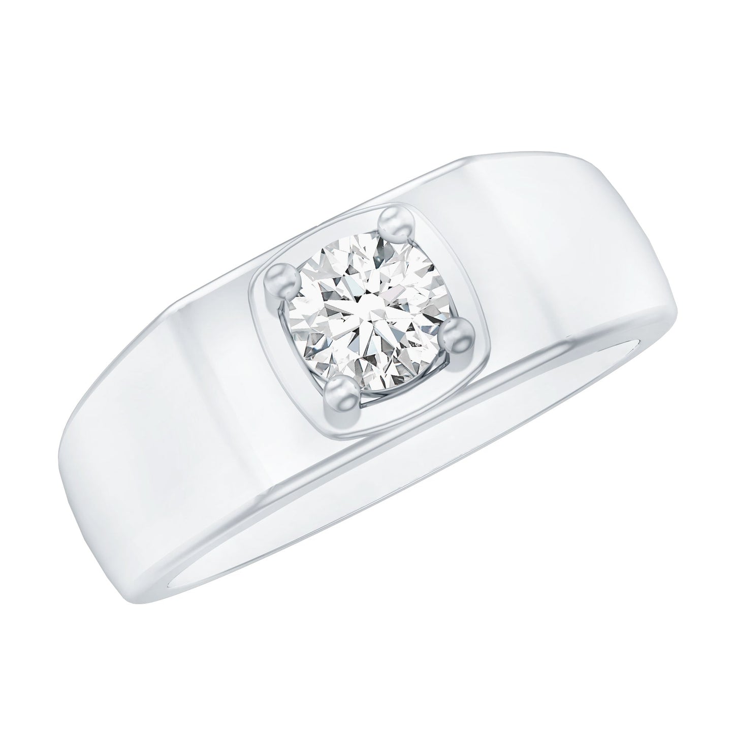 Diamond Engagement Ring for Men, EF-VS Brilliant