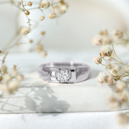 Diamond Engagement Ring for Men, EF-VS Brilliant