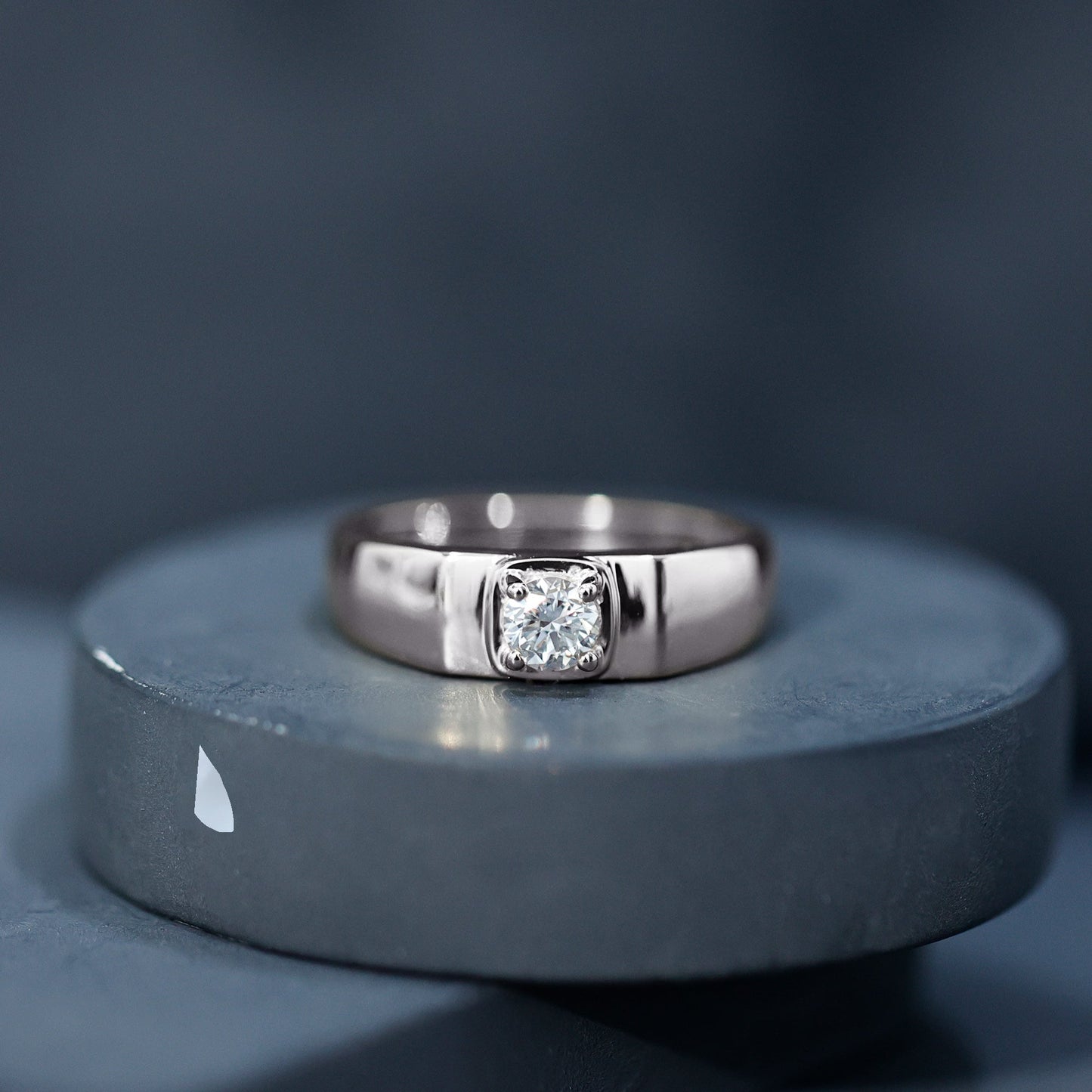 Diamond Engagement Ring for Men, EF-VS Brilliant