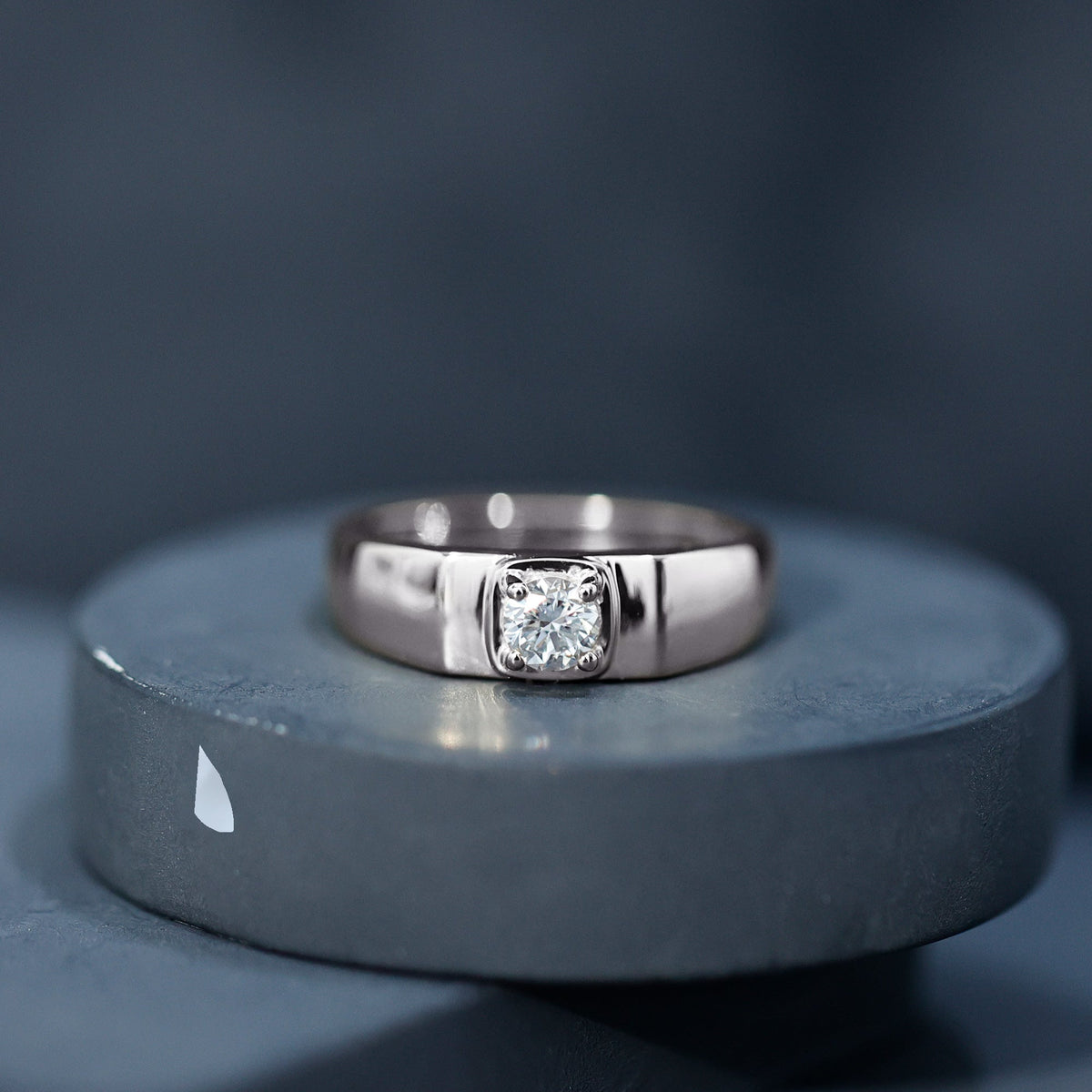 Diamond Engagement Ring for Men, EF-VS Brilliant