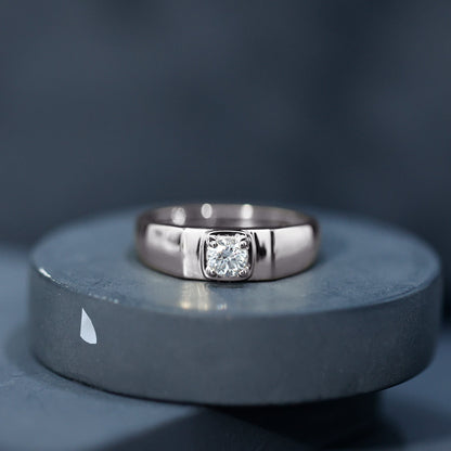 Diamond Engagement Ring for Men, EF-VS Brilliant