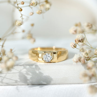 Diamond Engagement Ring for Men, EF-VS Brilliant