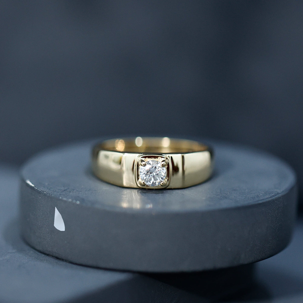 Diamond Engagement Ring for Men, EF-VS Brilliant