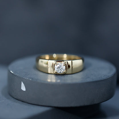 Diamond Engagement Ring for Men, EF-VS Brilliant