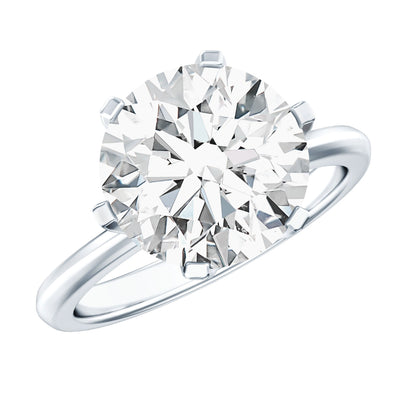 IGI Certified 5 Carat Lab Grown Diamond Solitaire Engagement Ring