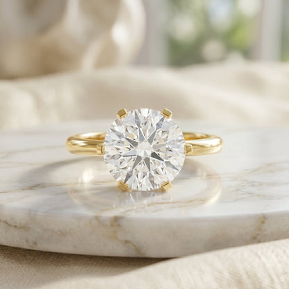 IGI Certified 5 Carat Lab Grown Diamond Solitaire Engagement Ring
