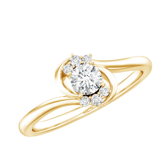Brilliant Cut Certified Lab Grown Diamond Promise Ring For Her