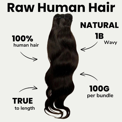 Raw Indian Wavy Hair Bundles