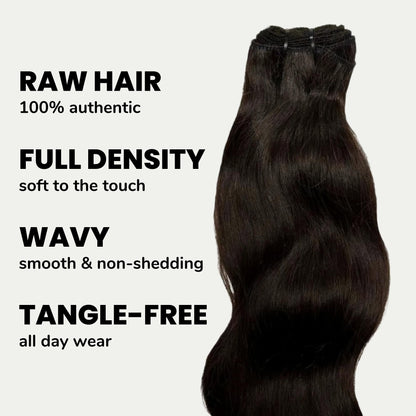 Raw Indian Wavy Hair Bundles