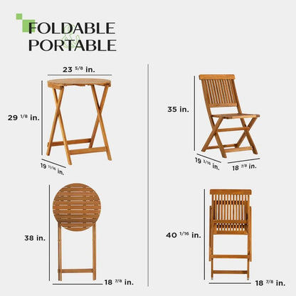 3-Piece Outdoor Bistro Set