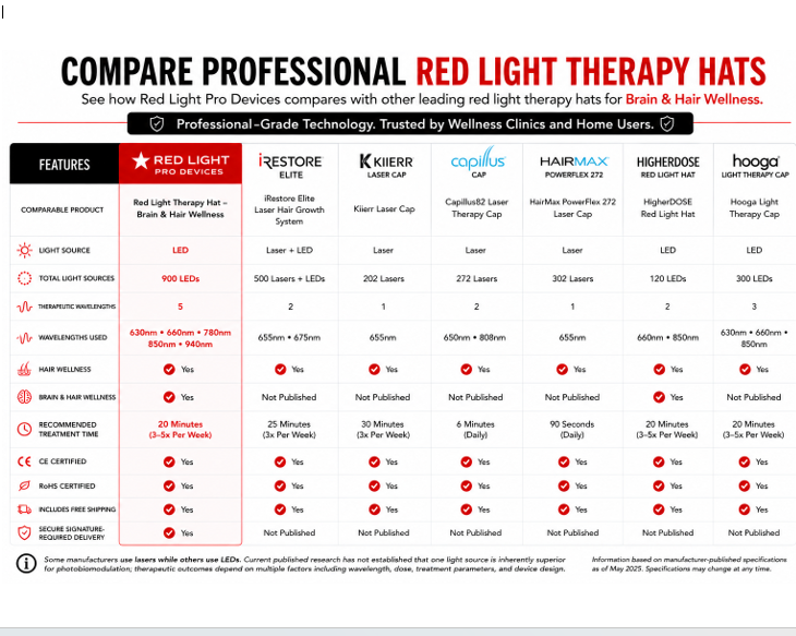 Red Light Therapy Hat