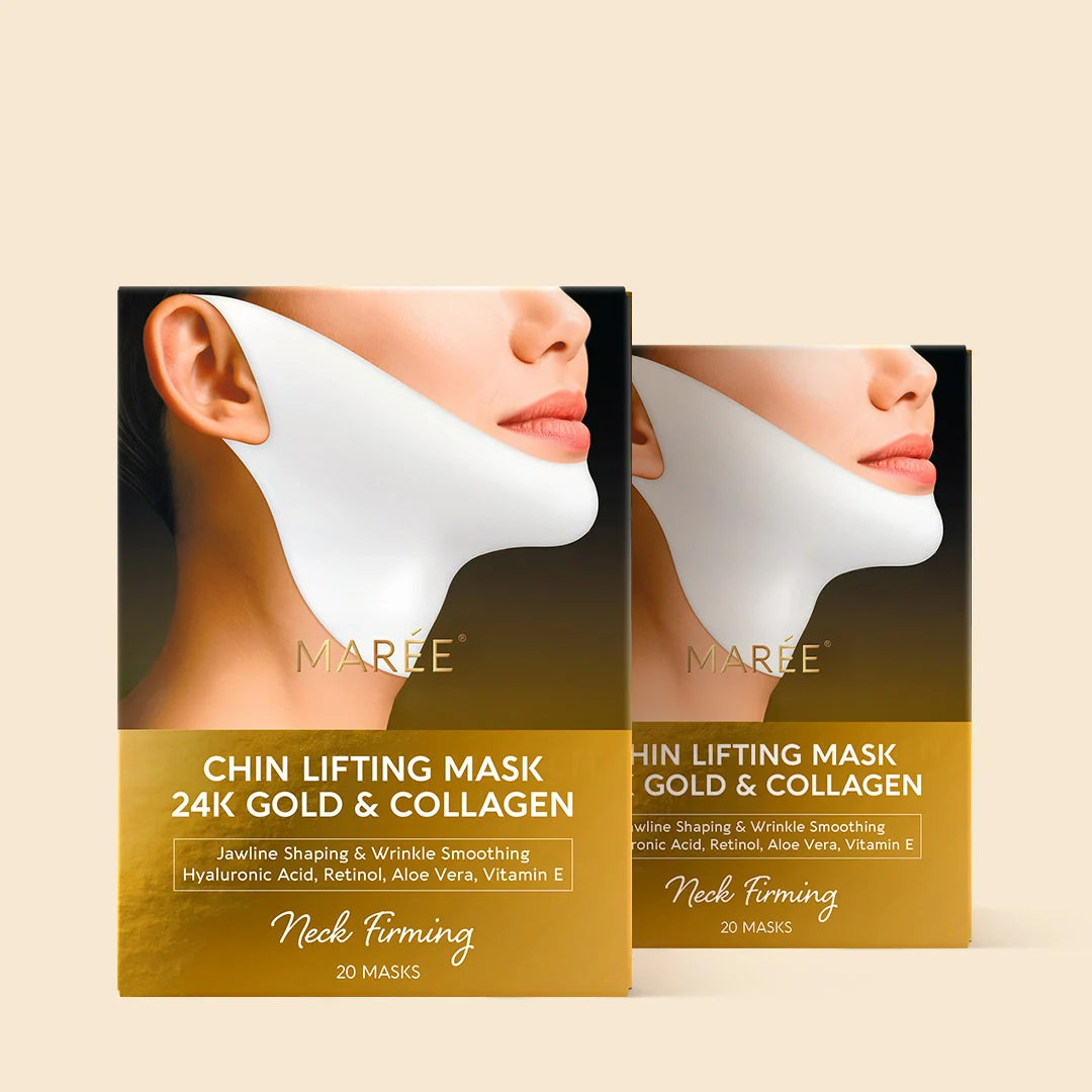 24K Gold V-Line Jaw Lifting Mask | 20 PCS