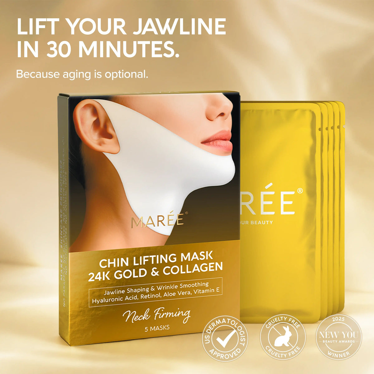 24K Gold V-Line Lifting Mask