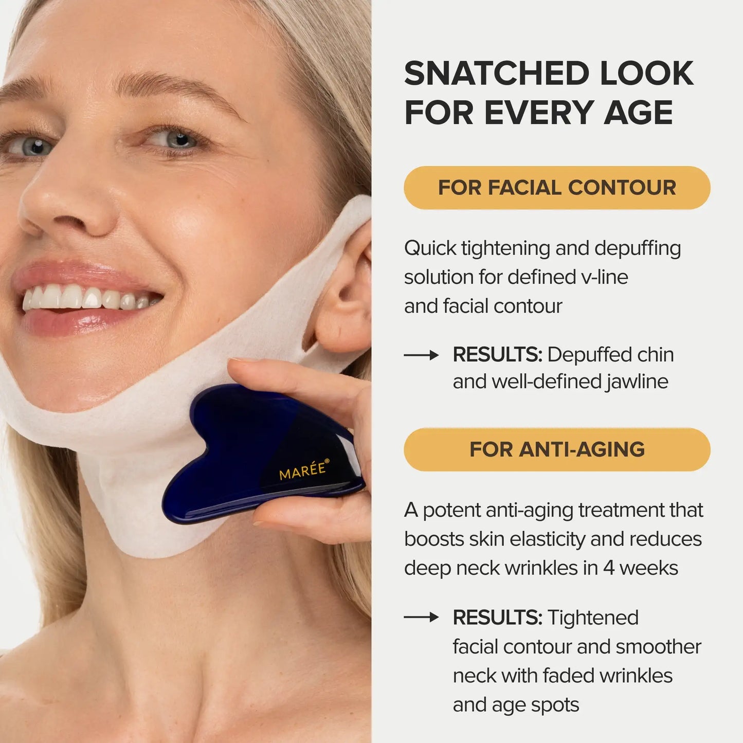 24K Gold V-Line Jaw Lifting Mask | 20 PCS