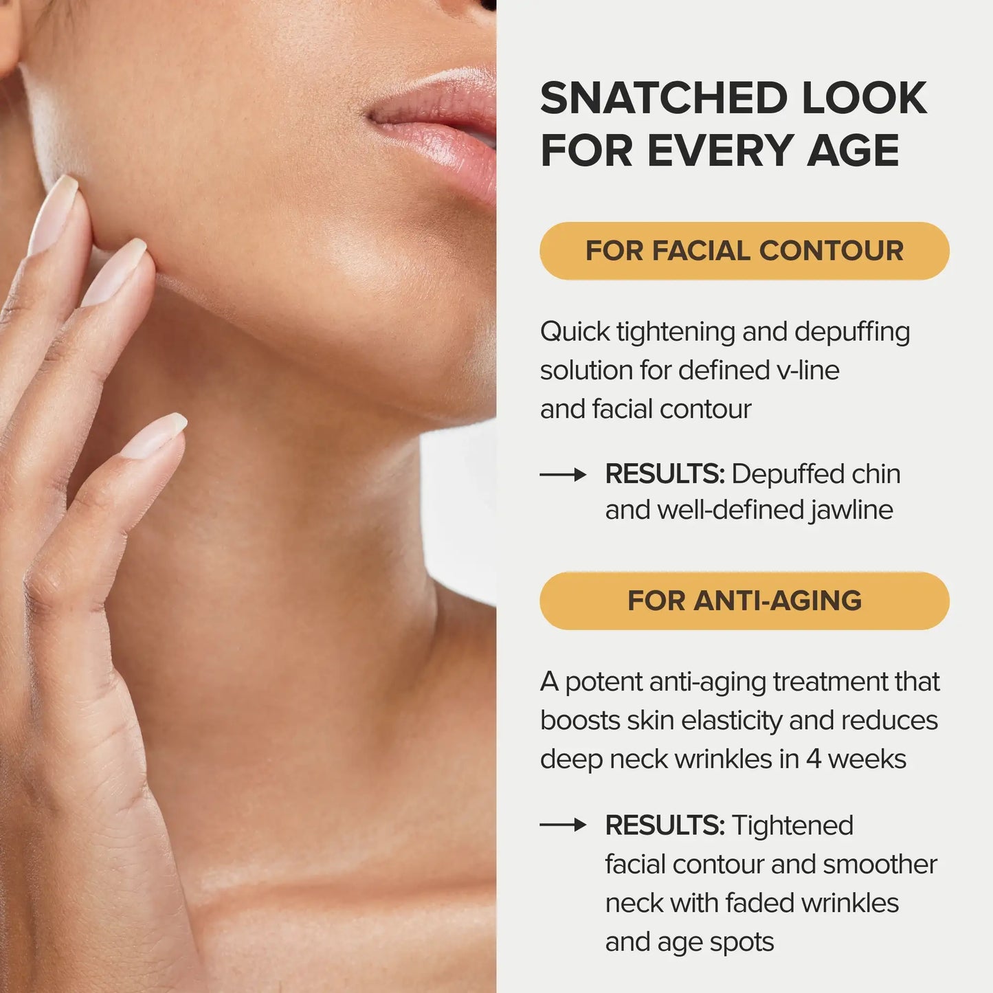24K Gold V-Line Jaw Lifting Mask | 20 PCS