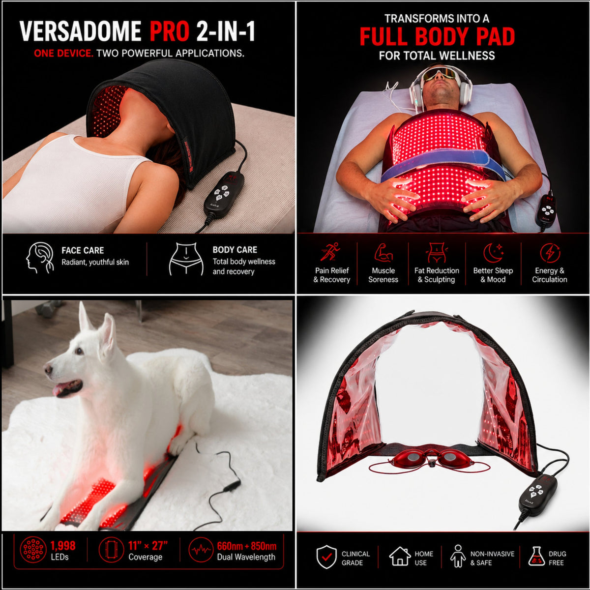 Dual Use LED Panel | VersaDome Pro 2-in-1