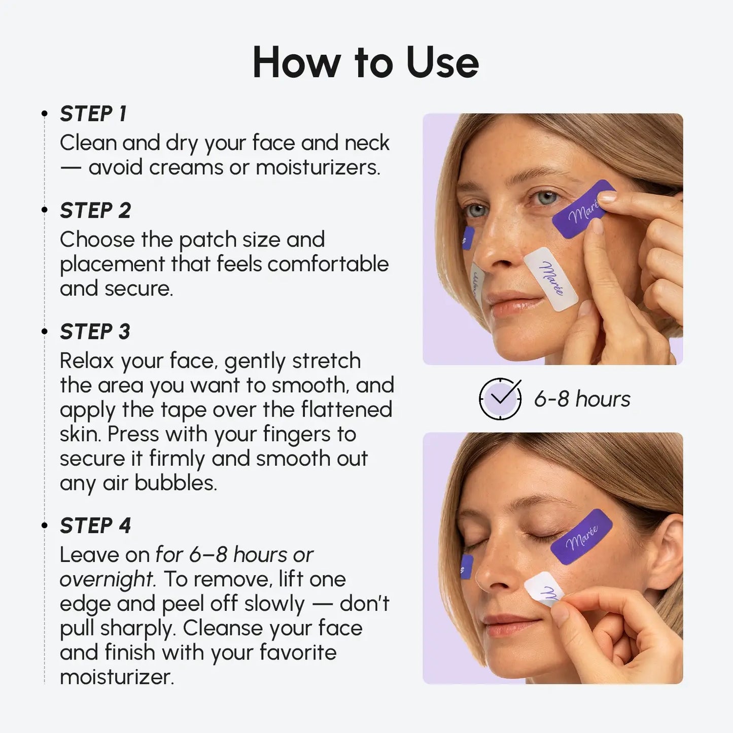 Face Life Tape Wrinkle Patches | Marée®