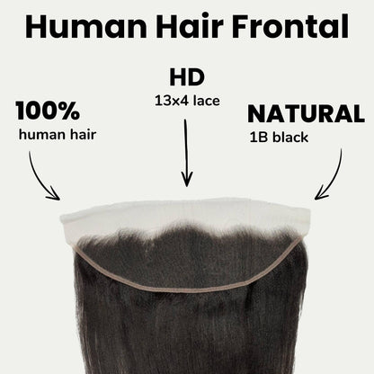 Yaki Straight 13x4 HD Lace Frontal