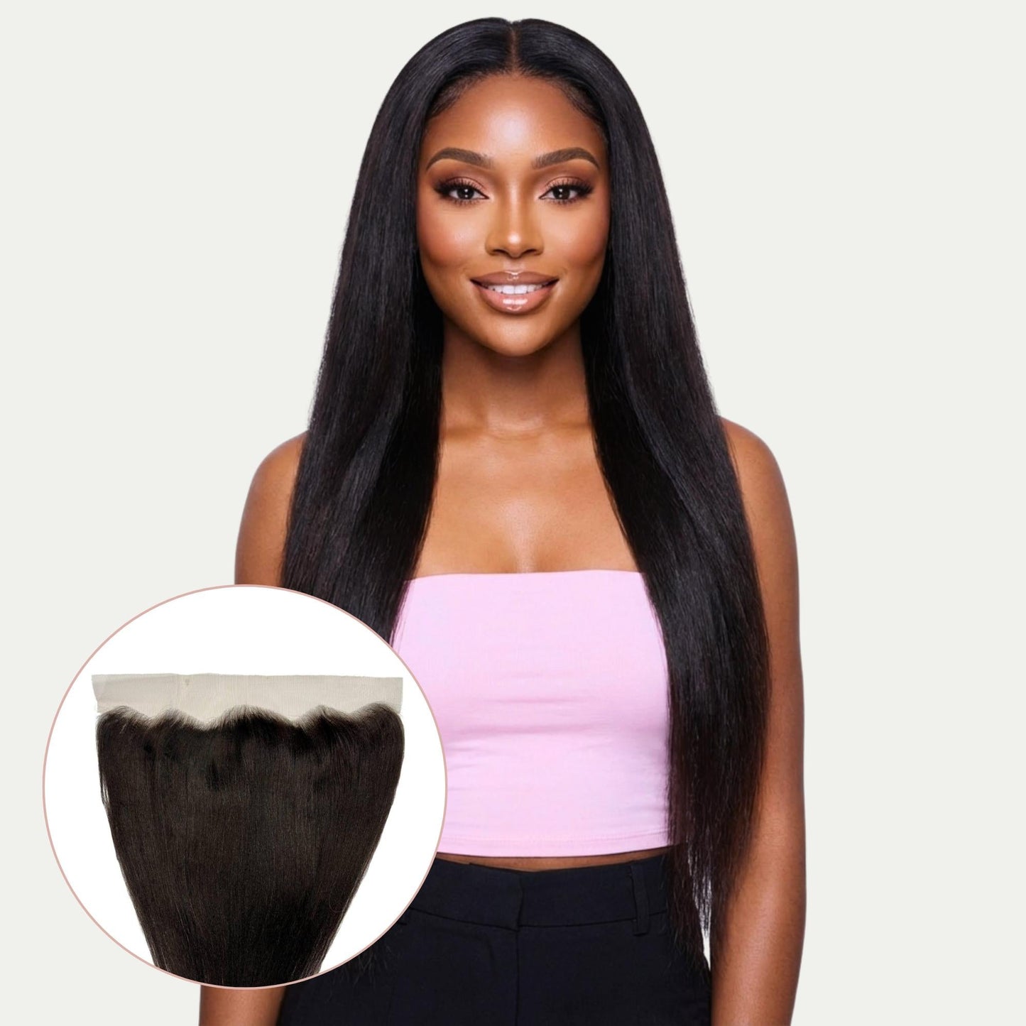Yaki Straight, 13x4 Transparent Lace Frontal