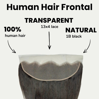 Yaki Straight, 13x4 Transparent Lace Frontal