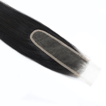 Yaki Straight 2x6 Transparent Lace Hair Closure