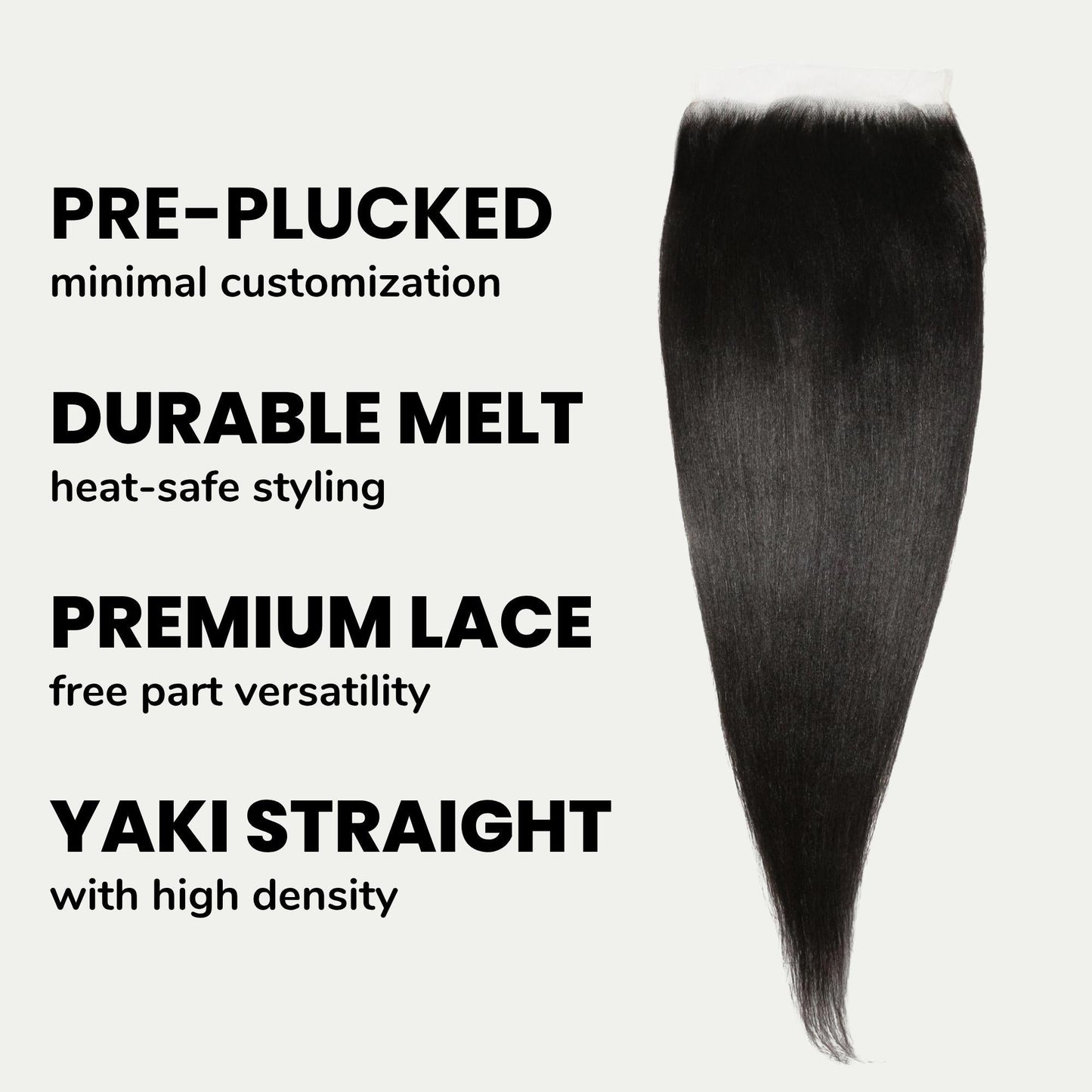 Yaki Straight 7x7 HD Lace Closure