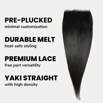 Yaki Straight 7x7 HD Lace Closure