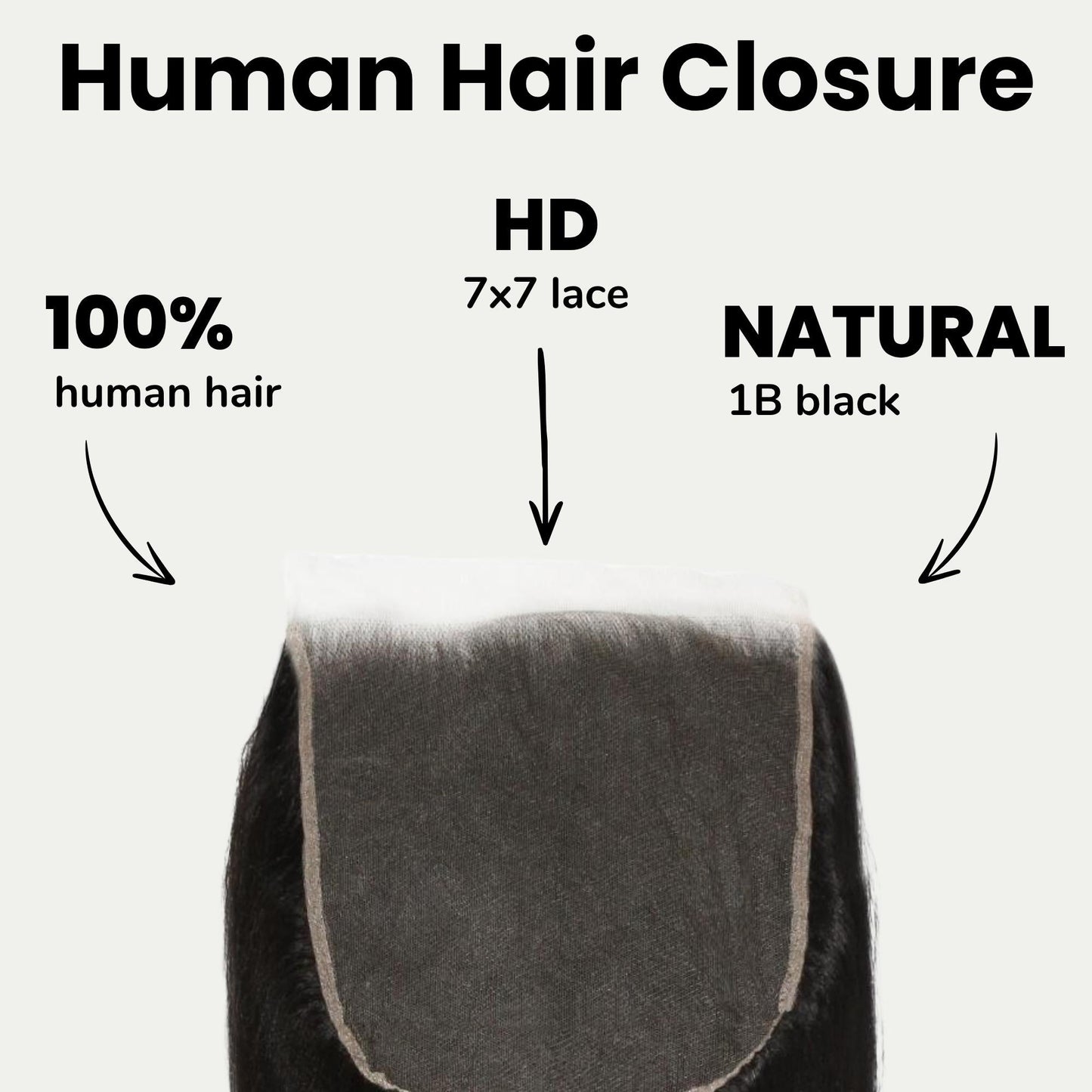 Yaki Straight 7x7 HD Lace Closure