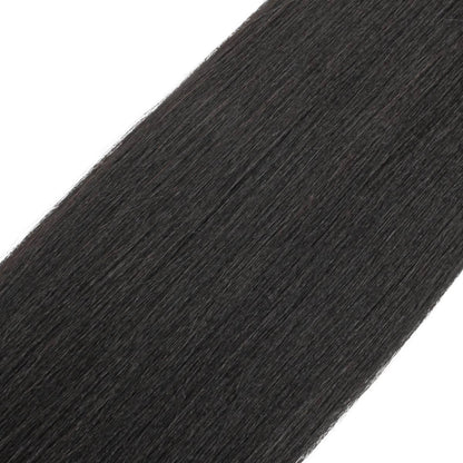 Natural 1B Yaki Straight Bulk Braiding Hair