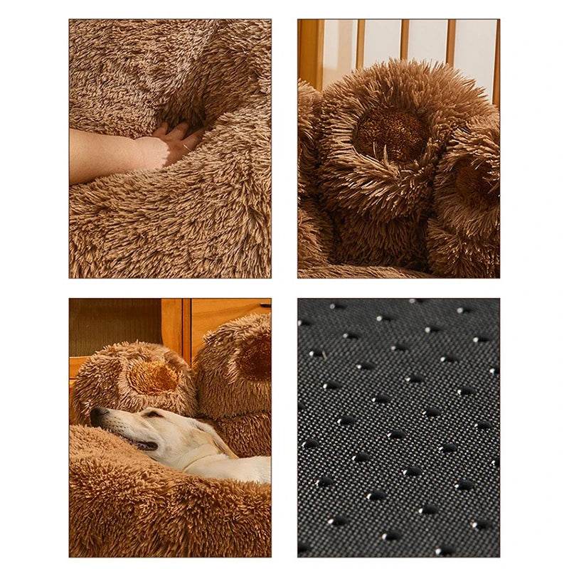 Big Paw Plush Washable Dog & Cat Bed