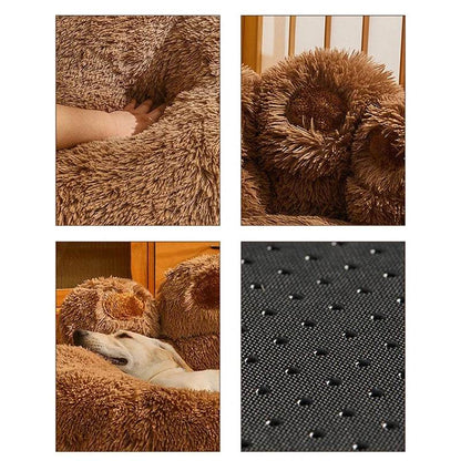 Big Paw Plush Washable Dog & Cat Bed