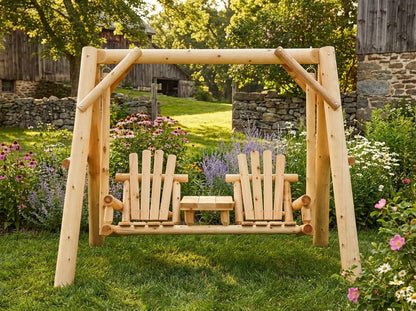 Backyard Garden Swings | Cedar Creek Rustic Furniture