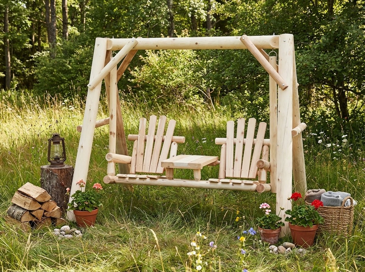 Backyard Garden Swings | Cedar Creek Rustic Furniture