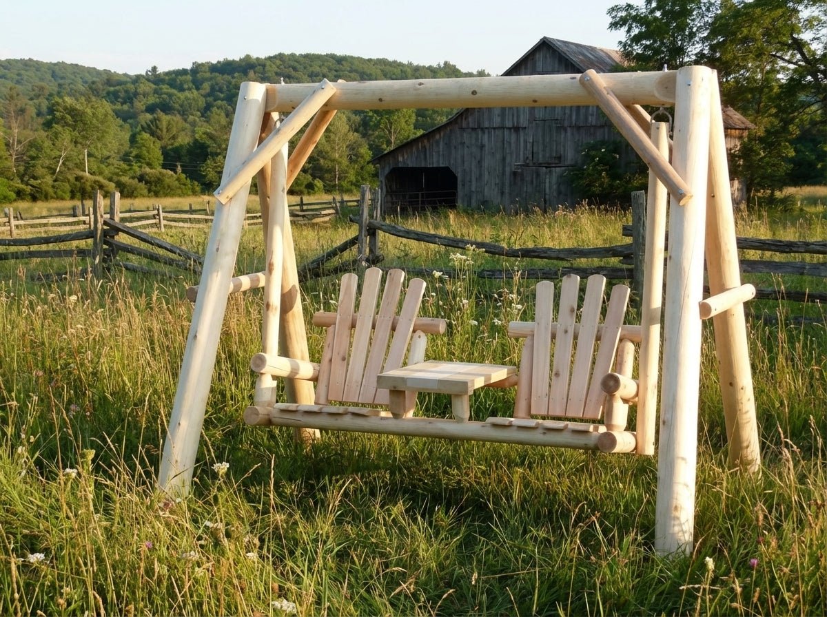 Backyard Garden Swings | Cedar Creek Rustic Furniture