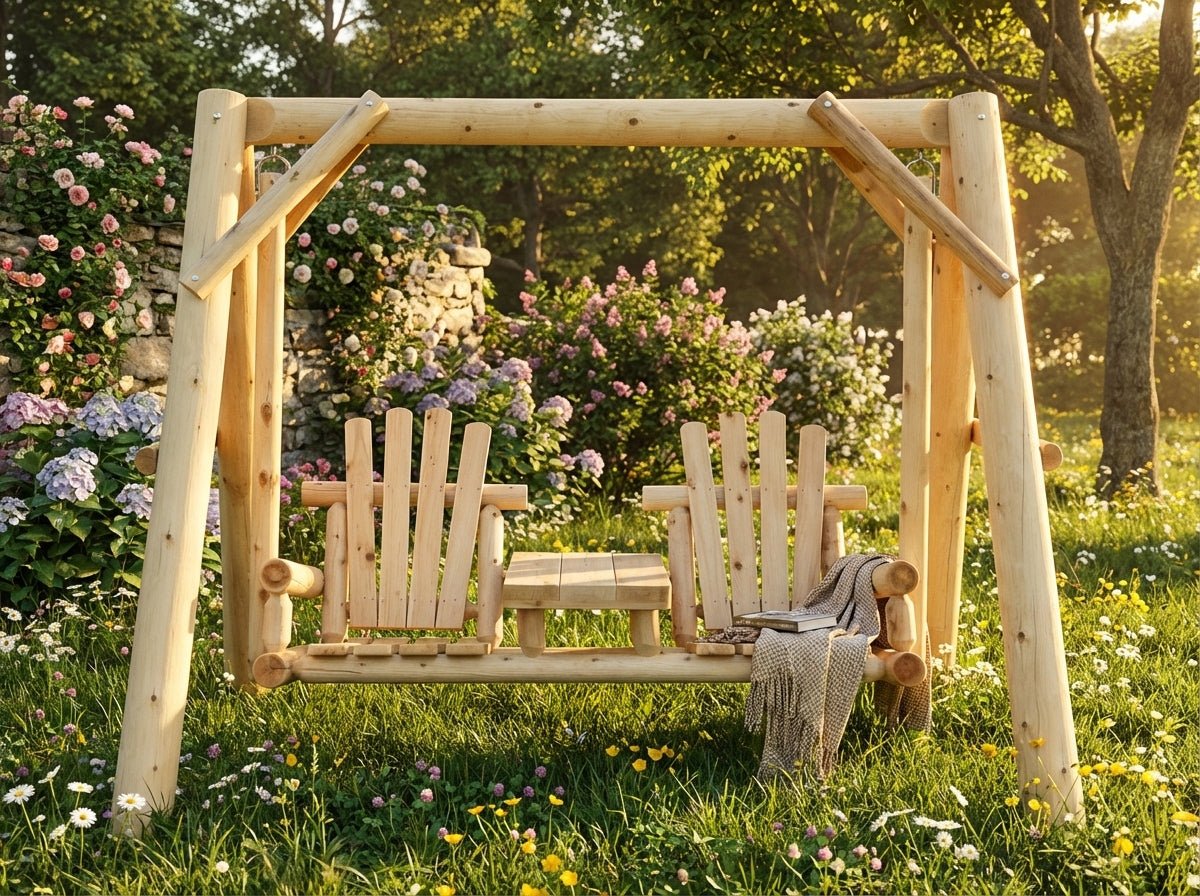 Backyard Garden Swings | Cedar Creek Rustic Furniture