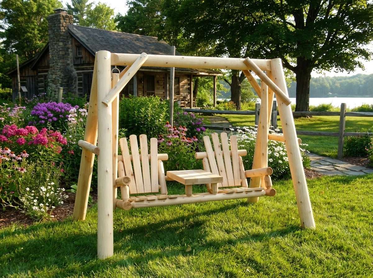 Backyard Garden Swings | Cedar Creek Rustic Furniture